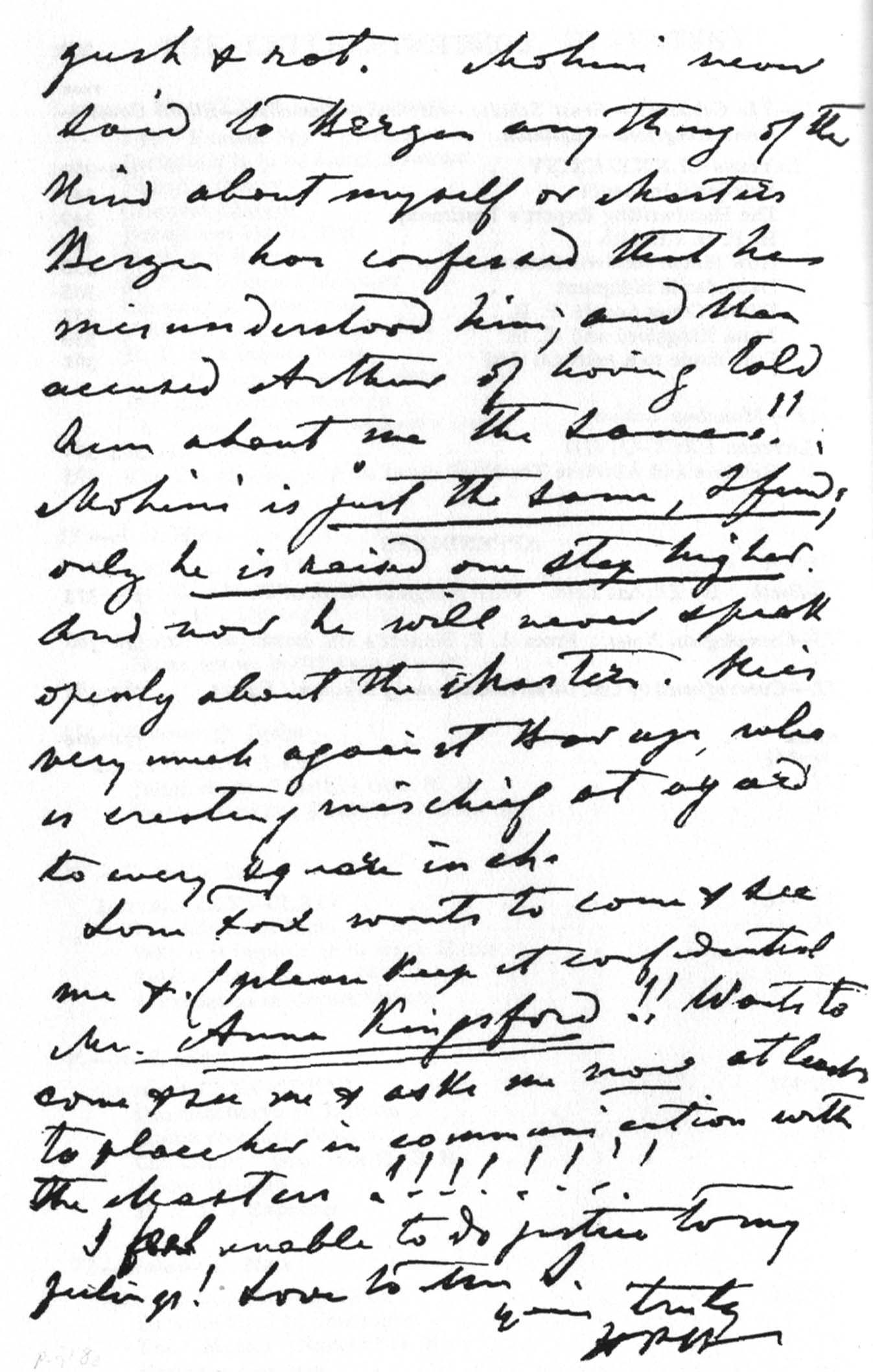 sample of Blavatsky's handwriting
