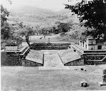 image: The ball court, Copan