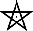 pentagram with center dot